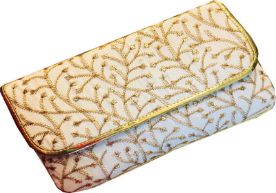 

CRAFTBAZAAR Party Beige Clutch