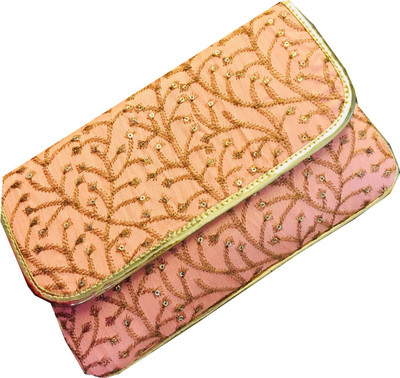 

Craftbazaar Party Beige Clutch