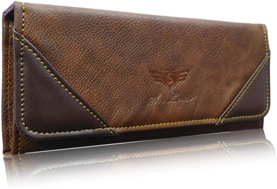 

SN LOUIS Women Casual Brown Genuine Leather, Artificial Leather Wallet(5 Card Slots)