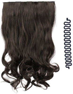 

Confidence urly Synthetic Hair Extensions 24 inches Long (Black)(Set of 2)