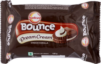 

Sunfeast Bounce Dream Cream Choco Vanilla Biscuit(120 g)