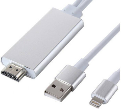 FKU 8Pin Male to Male HDMI Cable(White)