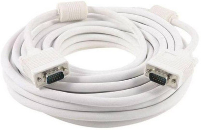 

technigent 15 MTR VGA HD WHITE VGA Cable(Compatible with Monitor, TV, LCD, Plasma & Projector, White)