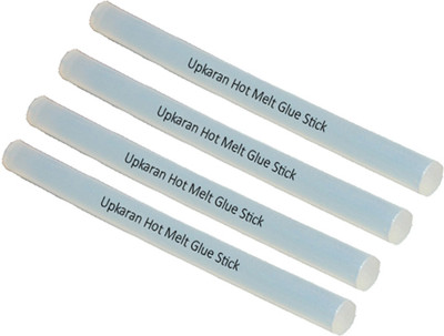 

Upkaran Translucent 11 mm Hot Melt Glue Sticks (Bunch of 4) for Adhesive Purpose - 4 g