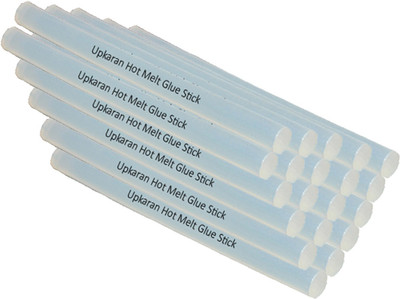 

Upkaran Translucent 11 mm Hot Melt Glue Sticks (Bunch of 20) for Adhesive Purpose - 20 g
