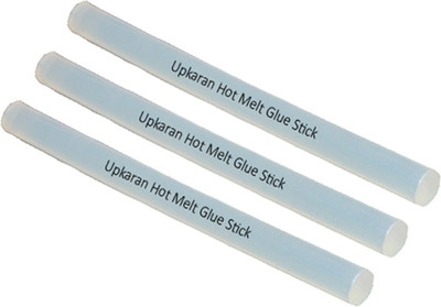 

Upkaran Translucent 11 mm Hot Melt Glue Sticks (Bunch of 3) for Adhesive Purpose - 3 g
