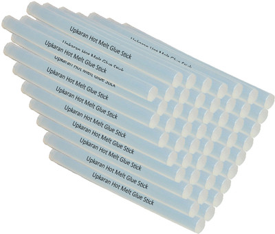 

Upkaran Translucent 11 mm Hot Melt Glue Sticks (Bunch of 50) for Adhesive Purpose - 50 g