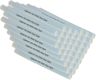 

Upkaran Translucent 11 mm Hot Melt Glue Sticks (Bunch of 40) for Adhesive Purpose - 40 g