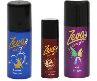 

ZevaKeepz U On Deodorant Bodyspray for Magical Women Perfume Body Spray - For Women(350 ml, Pack of 3)