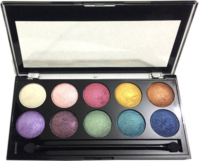 

LUV-LI PROFESSIONAL ICONIC BAKED 10 COLORS EYE SHADOW PALETTE 15 g(MULTICOLOR)