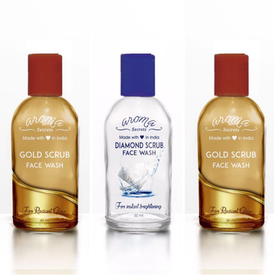 

Aroma Secrets Gold & Diamond Scrub Face Wash(150 ml)