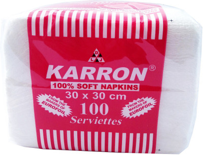 

KARRON SOFT NAPKIN 30X30 CM 100 NAPKIN/PKT (PACK OF FIVE)(Pack of 100)