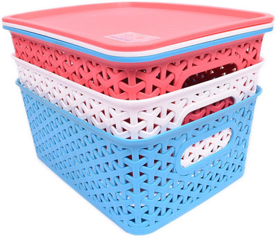 

Fair Food Plastic Bread Basket(Multicolor)