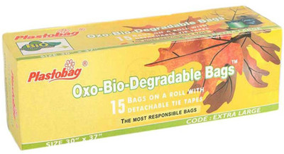 

Plastobag Oxo - Biodegradable XL Garbage Bag(Pack of 15)