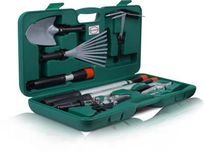 

Pepper Agro Tools Kit Ideal for Gifting Premium Quality Aeronautical Grade Special Alloy 8 Piece with Detachable Telescopic Handle Garden Tool Kit(8 Tools)