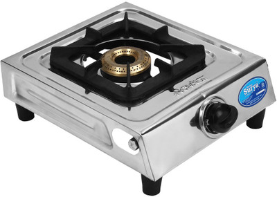 

Navkar Surya NS1BRCISQ Stainless Steel Manual Gas Stove(1 Burners)