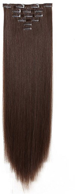 

Majik Traditional Stylish 6 pcs Medium Brown Extensions For Women Hair Extension