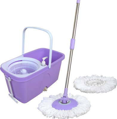

Fashion Rokz high quality Spin & Built in Wringer purple Wet & Dry Mop(Purple)