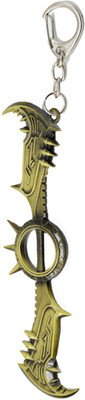 

Faynci Warcraft Twin Blade Demon Hunter Metal War Sword Bronze Keyring Key Chain Key Chain