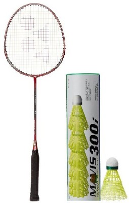 

Yonex Combo of Two One 'Carbonex 7000 Ex' Badminton Racket and One Box 'Mavis-300i' Shuttle cock (Pack of 6) (Color on availability) Badminton Kit