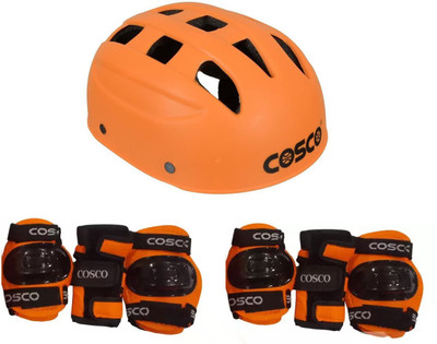 

Cosco Skating Kit For Protective Kit ( Kids, Beginner ) 4 in 1 Protective Kit includes 1 Head, 2 Knee 2 Elbow & 2 Pam Guards. Skating Kit