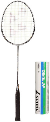 

Yonex Combo of Two One 'Carbonex 6000 Ex' Badminton Racket and One Box 'Mavis-7' Shuttle cock (Pack of 6) (Color on availability) Badminton Kit