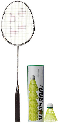 Yonex Combo of Two One 'Carbonex 6000 Ex' Badminton Racket and One Box of 'Mavis-300i' Shuttle cock (Pack of 6) (Color on availability) Badminton Kit available at flipkart for Rs.2120