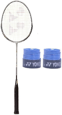 

Yonex Combo of Three One 'Carbonex 6000 Ex' Badminton Racket and Two 'E Tech 903' Badminton Grip (Color on availability) Badminton Kit