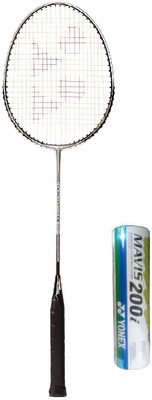 

Yonex Combo of Two One 'Carbonex 6000 Ex' Badminton Racket and One Box 'Mavis-200i' Shuttle cock (Pack of 6) (Color on availability) Badminton Kit