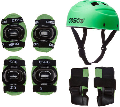 Cosco Protective Kit For Skating Runing Protection Kit ( Junior ) 4 in 1 Protective Kit includes 1 Head, 2 Knee 2 Elbow & 2 Pam Guards Skating Kit