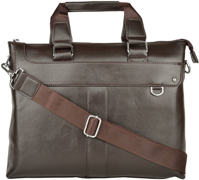 

lezara 14 inch Laptop Messenger Bag(Brown)