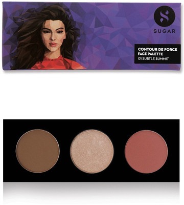 

Sugar Cosmetics Contour De Force Face Palette 01 Subtle Summit
