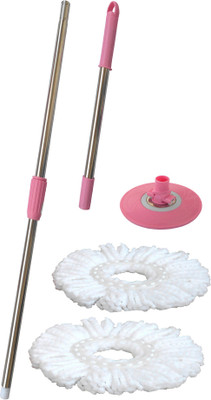 

Fashion Rokz High quality Mop stick with 2 refill = [Colour may vary as per availability] Mop
