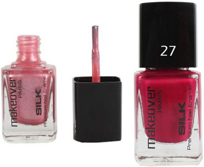 

Makeover Professional Nail Paint Sparking Pink-03 , Nail Paint Love Affair-27 Multi(Pack of 2)