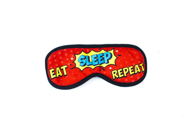 Thathing Eat Sleep Repeat Eye Shade(Red, Black)