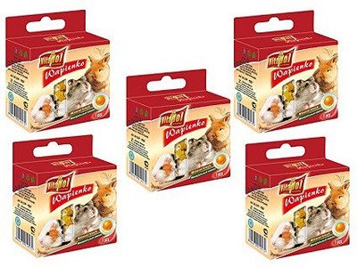 Pawsitively Vitapol Mineral Block For Rodents Orange - 40 gm (Pack of 5) 300 g Dry Bird Food(Pack of 5)