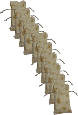 

ks craft printed pouch draw sting Pouch(Beige)