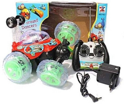 

M-Alive Angry's Bird Rechargeable Remote Controlled Stunt Car 360-D Big-Bang Rock-N-Roll R/C Car's.(Multicolor)