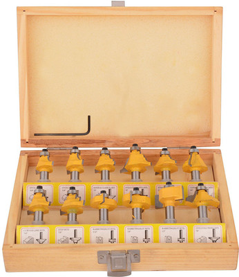 ISC 8 MM Classic Router Bit Set Most Uses able In 12 Shapes Rotary Tool(8 mm)