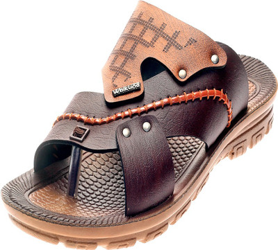 43 OFF on walkline Men Brown Tan Sandals on Flipkart