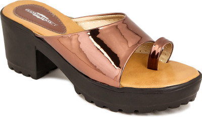 

Feather Leather Women COPPER Heels