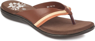 

Feather Leather Women BROWN Flats