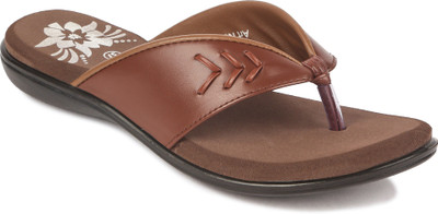 

Feather Leather Women BROWN Flats