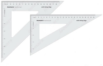 

Isomars Set Squares - Technical - Set of 2 Ruler(Set of 2, Clear)
