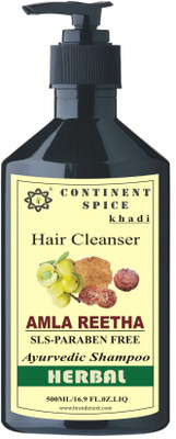 

Continent Spice Khadi Amla & Reetha Hair Cleanser 500 ml (SLS & Paraben Free) CS682005(500 ml)