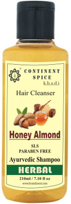 

Continent Spice Khadi Honey Almond Oil Herbal Hair Cleanser (210ml) -(SLS-Paraben Free) CS682005(210 ml)