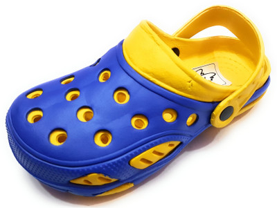 

Angel Fashion Shell Shock croc with free leather key chain Clogs For Men(Yellow, Blue