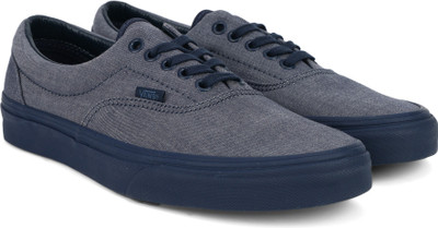 

Vans Era Sneakers For Men(Grey, (mono chambray) navy/navy