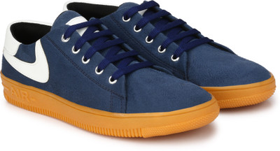 

Andrew Scott Patchy Print Sneakers For Men(Blue, Blue white