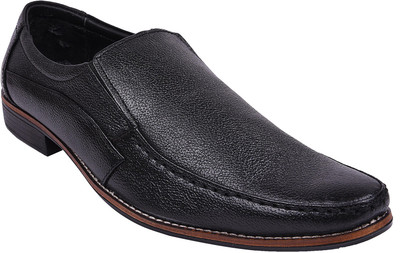 

E-lyte men's leather Slip On For Men(Black